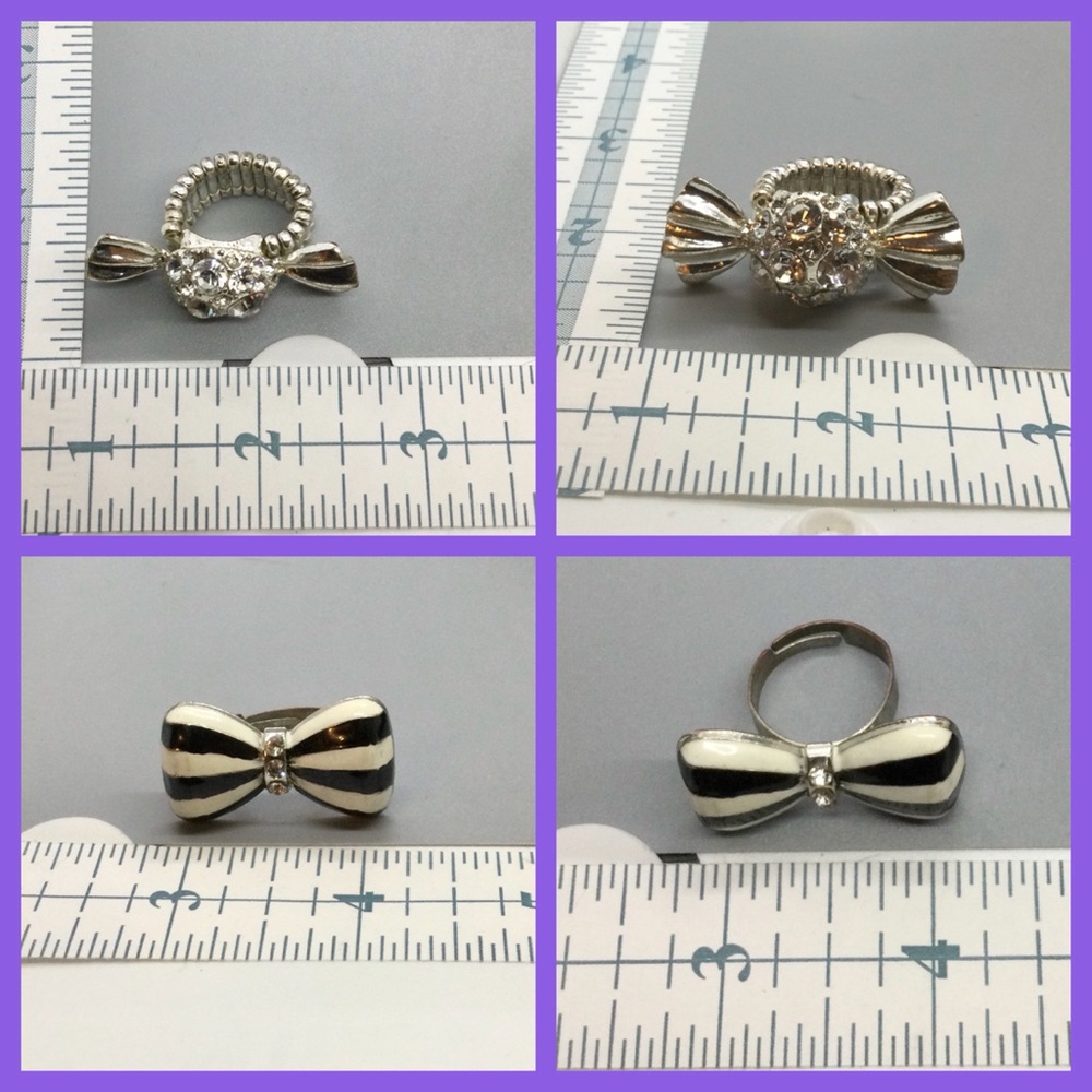2 Bow Rings - Picture 2 of 4